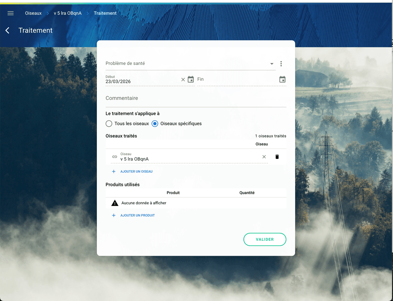 Traitement de santé